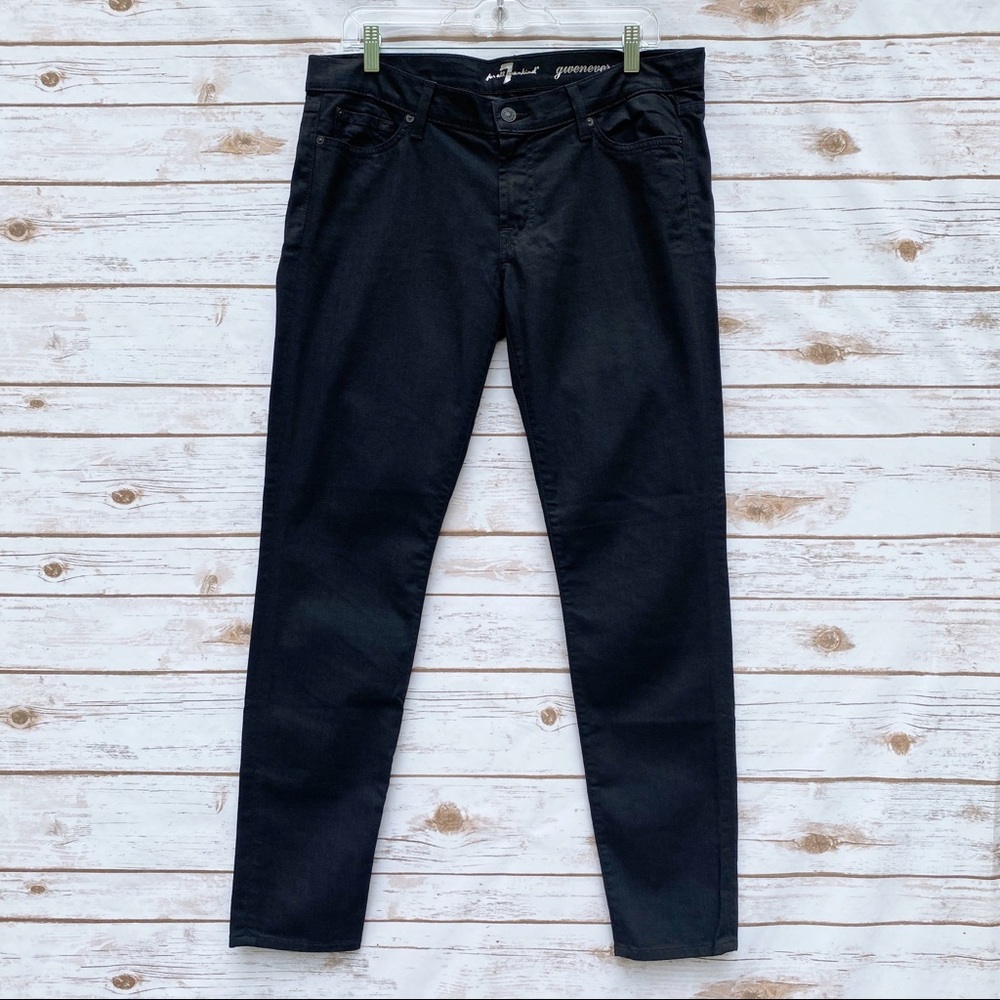 7FAM Gwenevere Mid Rise Skinny Ankle Jeans